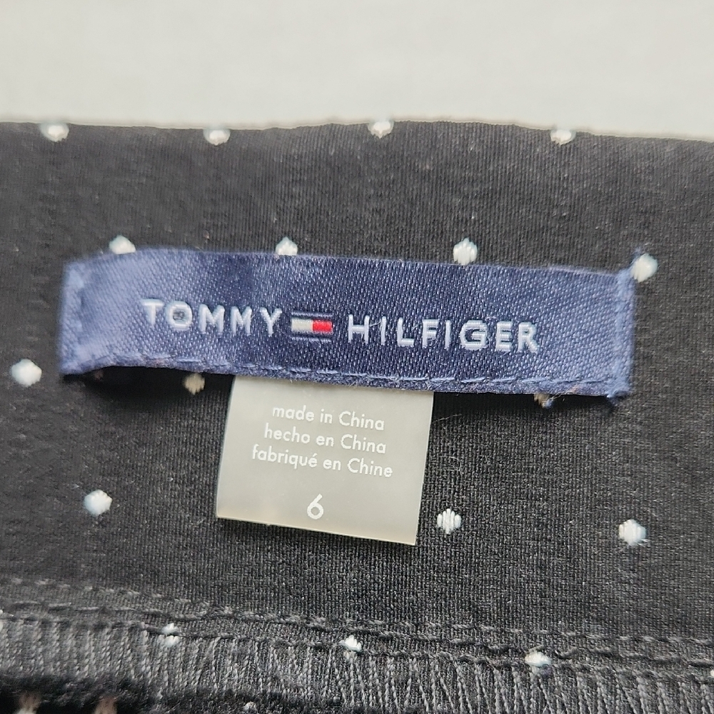 Tommy Hilfiger Black Polka Dot Slacks